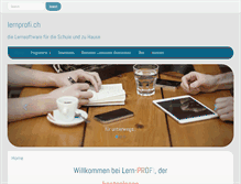 Tablet Screenshot of lernprofi.ch